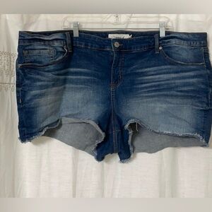 Torrid high rise mini denim shorts
